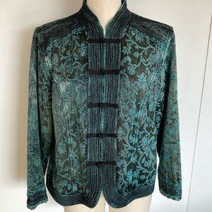Stunning Coldwater Creek Tapestry Print Jacket